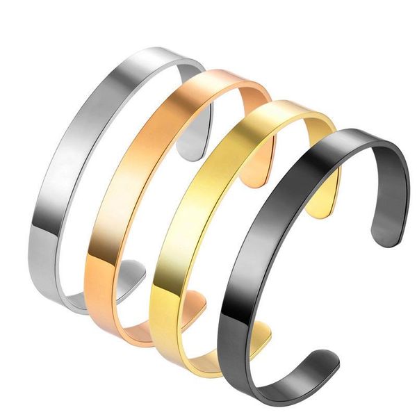 bangle japan and south korea simple wild titanium steel bracelet men women c-type stainless open watch accessories, Black
bangle japan and south korea simple wild titanium steel bracelet men women c-type stainless open watch accessories, Black