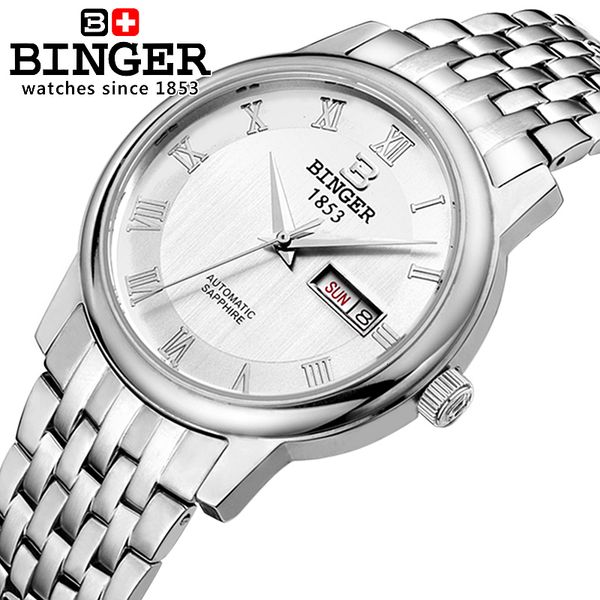 switzerland watches men luxury make binger company mechanical leather band water resistance b653g-1, Slivery;brown
switzerland watches men luxury make binger company mechanical leather band water resistance b653g-1, Slivery;brown