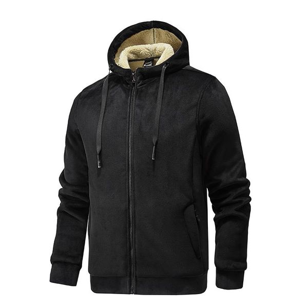 men's jackets autumn winter lamb wool jacket men solid color hooded casual fleece coat male thick warm outwear 7xl 8xl j707, Black;brown
men's jackets autumn winter lamb wool jacket men solid color hooded casual fleece coat male thick warm outwear 7xl 8xl j707, Black;brown