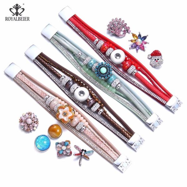charm bracelets rhinestone leather snap multilayer trendy braided bracelet fit 18mm button jewelry for men women christmas gift, Golden;silver
charm bracelets rhinestone leather snap multilayer trendy braided bracelet fit 18mm button jewelry for men women christmas gift, Golden;silver