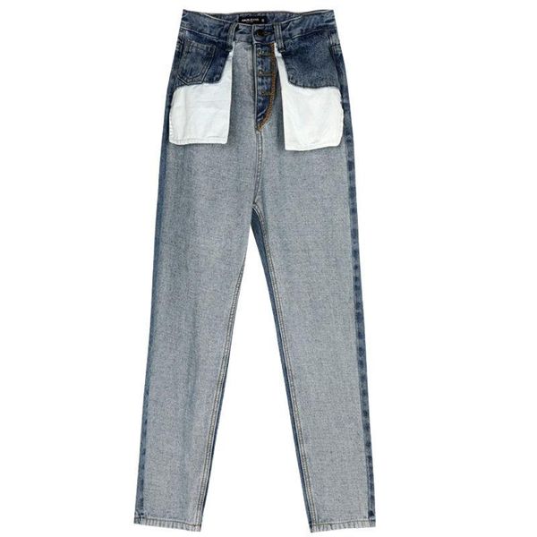 boyfriend pants straight leg jeans women's high waist big pockets summer 2021 hemming wide cropped, Blue
boyfriend pants straight leg jeans women's high waist big pockets summer 2021 hemming wide cropped, Blue