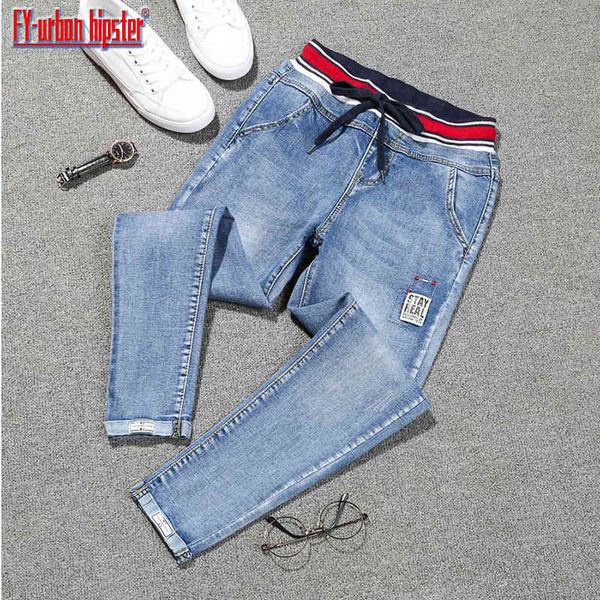 pantalon femme mujer women plus size lace-up denim harem pants elastic patch cuff high waist pencil stretch jeans woman, Blue
pantalon femme mujer women plus size lace-up denim harem pants elastic patch cuff high waist pencil stretch jeans woman, Blue