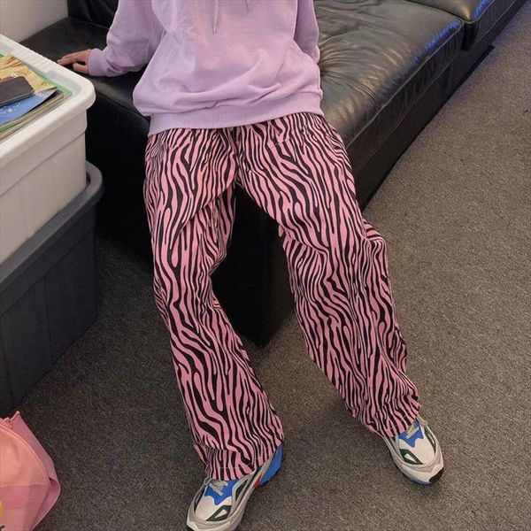y2k pink zebra pattern womens pants elastic waist high plus size wide leg casual harajuku trousers, Black;white
y2k pink zebra pattern womens pants elastic waist high plus size wide leg casual harajuku trousers, Black;white