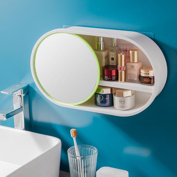 storage boxes & bins punch-wall-mounted bathroom cosmetic box, mirror integrated skin care product rack
storage boxes & bins punch-wall-mounted bathroom cosmetic box, mirror integrated skin care product rack