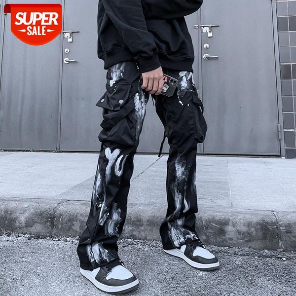 vibe style splash ink graffiti multi-pocket casual pants men's loose straight-leg elastic waist wide-leg #396b, Black
vibe style splash ink graffiti multi-pocket casual pants men's loose straight-leg elastic waist wide-leg #396b, Black