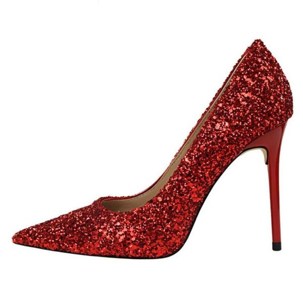 dress shoes women's fashion stiletto high heels shallow pointy shiny sequins nightclub for woman, Black
dress shoes women's fashion stiletto high heels shallow pointy shiny sequins nightclub for woman, Black