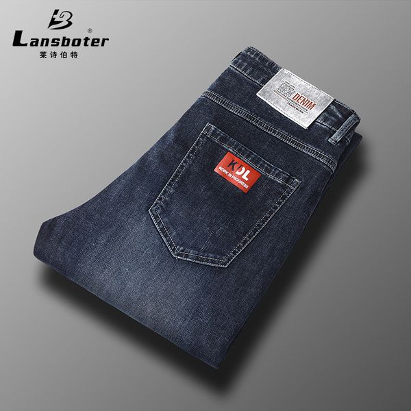 leshbert spring and summer small straight waist elastic men's trend casual jeans, Blue
leshbert spring and summer small straight waist elastic men's trend casual jeans, Blue