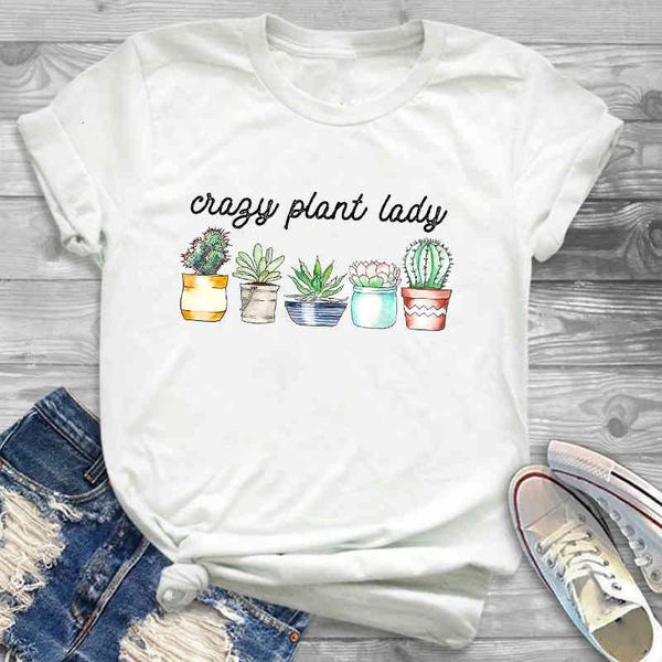 women's t-shirt women fashion crazy plant lady cactus print womens female graphic t streetwear camisas tee tees t-shirts bhre, White
women's t-shirt women fashion crazy plant lady cactus print womens female graphic t streetwear camisas tee tees t-shirts bhre, White