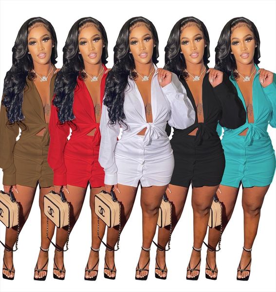 spring long sleeve button shirt womens tracksuits mini skirt set two piece matching party club outfits bodycon, Gray
spring long sleeve button shirt womens tracksuits mini skirt set two piece matching party club outfits bodycon, Gray