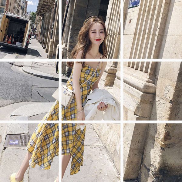 casual dresses dress women clothes mini sister plaid suspender women's summer off shoulder waist slim 2hgc, Black;gray
casual dresses dress women clothes mini sister plaid suspender women's summer off shoulder waist slim 2hgc, Black;gray