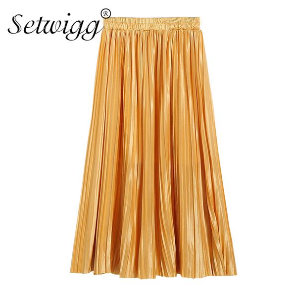 skirts spring candy solid glossy a-line pleated elastic waist metallic mid-calf long autumn skirts 17 colors sg2769, Black
skirts spring candy solid glossy a-line pleated elastic waist metallic mid-calf long autumn skirts 17 colors sg2769, Black