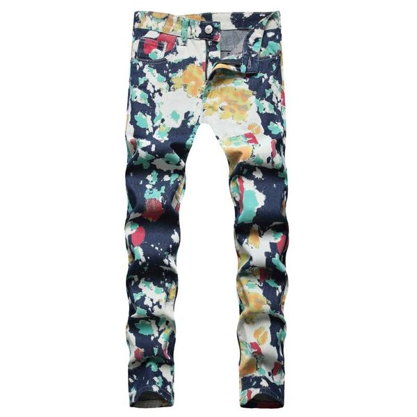 men's jeans mens colorful denim pants color wash street tide hip-hop men locomotive male for, Blue
men's jeans mens colorful denim pants color wash street tide hip-hop men locomotive male for, Blue