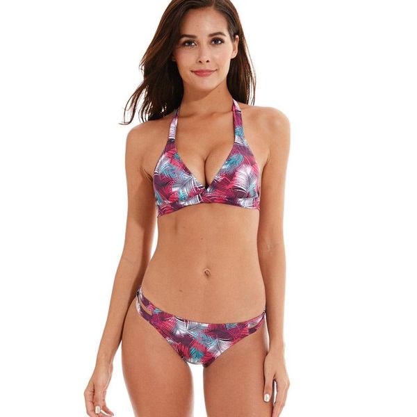 bikini set women swimming suit girls feather stripe print beach wear low out triangle separate two piece women's swimwear, White;black
bikini set women swimming suit girls feather stripe print beach wear low out triangle separate two piece women's swimwear, White;black