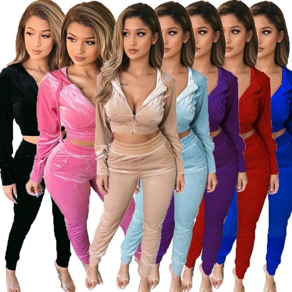 women's pants & capris 2021 women 2 piece velvet set hoodied crop and stacked leggings outfits fall winter long sleeve tracksuit sweats, Black;white
women's pants & capris 2021 women 2 piece velvet set hoodied crop and stacked leggings outfits fall winter long sleeve tracksuit sweats, Black;white