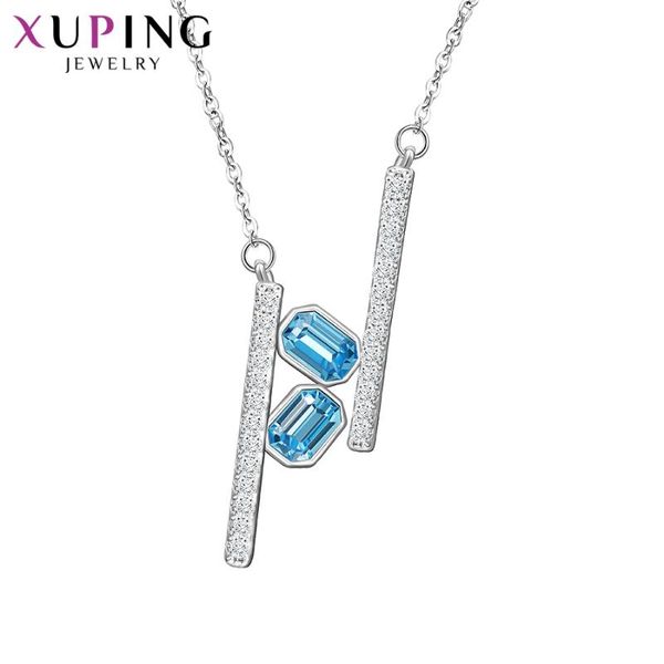 xuping jewelry sell elegant exquisite est design geometric crystals necklace for women 40241 pendant necklaces, Silver
xuping jewelry sell elegant exquisite est design geometric crystals necklace for women 40241 pendant necklaces, Silver