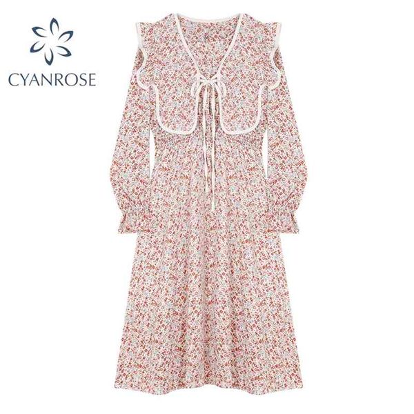 women's dress with lace-up shawl elegant french retro floral print mori girl dresses summer holiday beach vestidos lady 210430, Black;gray
women's dress with lace-up shawl elegant french retro floral print mori girl dresses summer holiday beach vestidos lady 210430, Black;gray