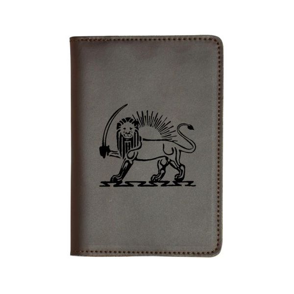 card holders engraved persian lion travel cover leather passport custom name wallet, Brown;gray
card holders engraved persian lion travel cover leather passport custom name wallet, Brown;gray