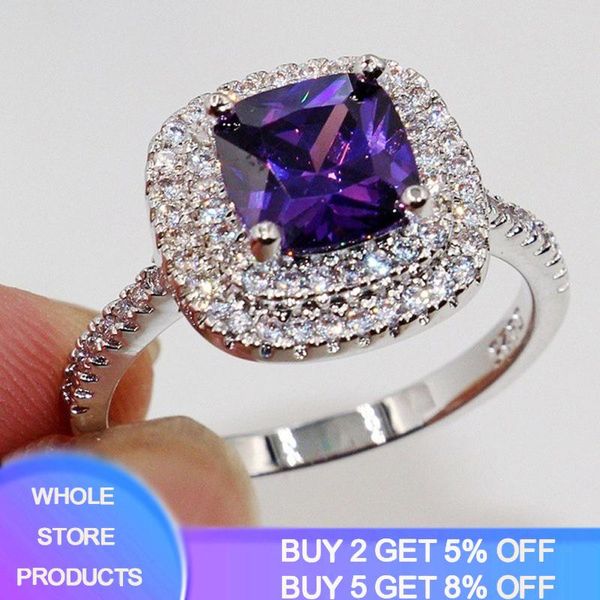 Cluster Rings YANHUI Gorgeous 925 Sterling Silver For Women Luxury Purple Crystal Rhinestone Weddings Fine Jewelry, Golden;silver
Cluster Rings YANHUI Gorgeous 925 Sterling Silver For Women Luxury Purple Crystal Rhinestone Weddings Fine Jewelry, Golden;silver