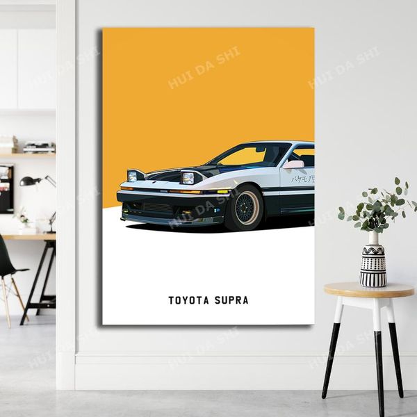 paintings 3 toyota supra illustration canvas print - a4 / a3 portrait limited home decor poster
paintings 3 toyota supra illustration canvas print - a4 / a3 portrait limited home decor poster