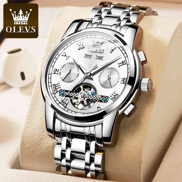 mechanical olevs fashion automatic gentlemen clock brand luxury unique sier hollow men casual steel, Slivery;brown
mechanical olevs fashion automatic gentlemen clock brand luxury unique sier hollow men casual steel, Slivery;brown