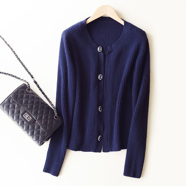 new womens fashion design cashmere cardigan long sleeve gem button fashion cashmere top, Black
new womens fashion design cashmere cardigan long sleeve gem button fashion cashmere top, Black