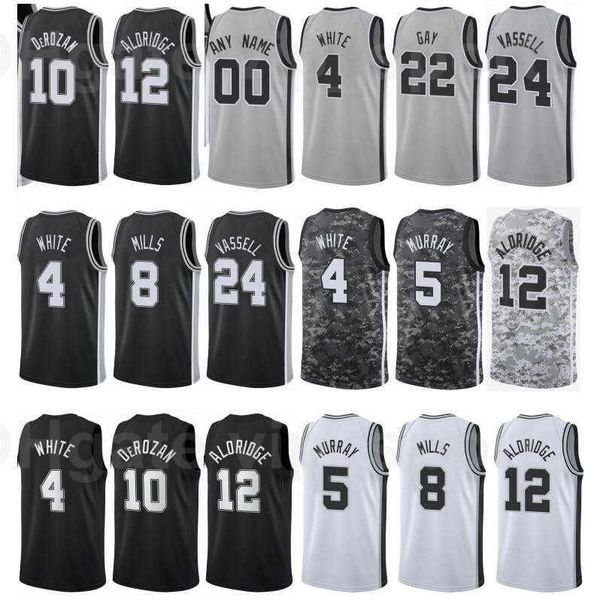 print basketball derrick white jersey 4 dejounte murray 5 demar derozan 10 lamarcus aldridge 12 lonnie walker iv 1 team city earned edition, Black
print basketball derrick white jersey 4 dejounte murray 5 demar derozan 10 lamarcus aldridge 12 lonnie walker iv 1 team city earned edition, Black