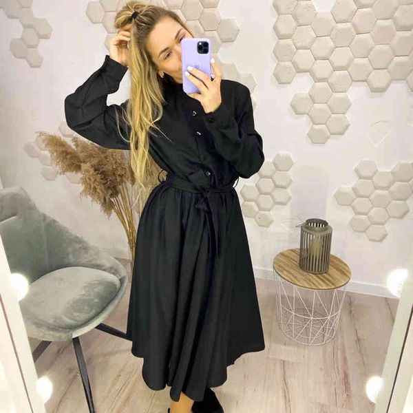 dresses vintage turtleneck sashes a line single button long sleeve casual 2021 spring fashiong women dress, Black;gray
dresses vintage turtleneck sashes a line single button long sleeve casual 2021 spring fashiong women dress, Black;gray