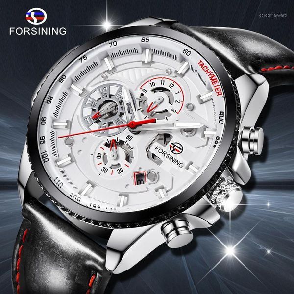 forsining men fashion mechanical watch white automatic 3 sub dial multifunction calendar full stainless steel belts montre homme wristwatche, Slivery;brown
forsining men fashion mechanical watch white automatic 3 sub dial multifunction calendar full stainless steel belts montre homme wristwatche, Slivery;brown
