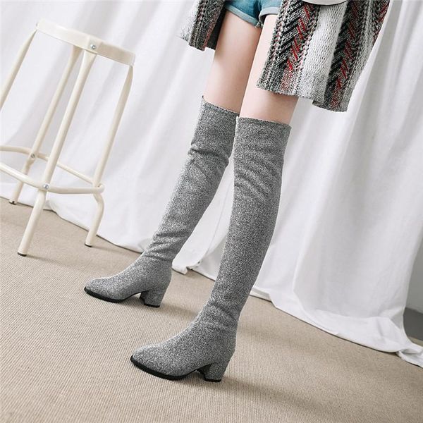 boots 2021 womens red winter over the knee tight high stretch female bling chunky heel stocking ridding shoes, Black
boots 2021 womens red winter over the knee tight high stretch female bling chunky heel stocking ridding shoes, Black