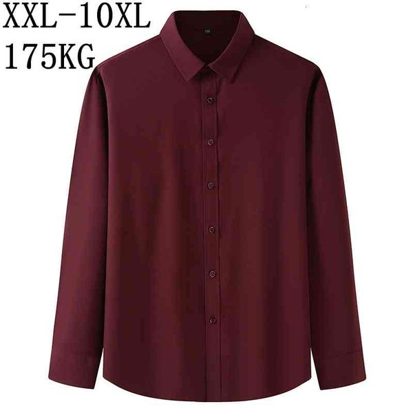 men's casual shirts plus size 10xl 8xl 7xl solid color business shirt loose long sleeve for men male brand clothes 3y6x, White;black
men's casual shirts plus size 10xl 8xl 7xl solid color business shirt loose long sleeve for men male brand clothes 3y6x, White;black