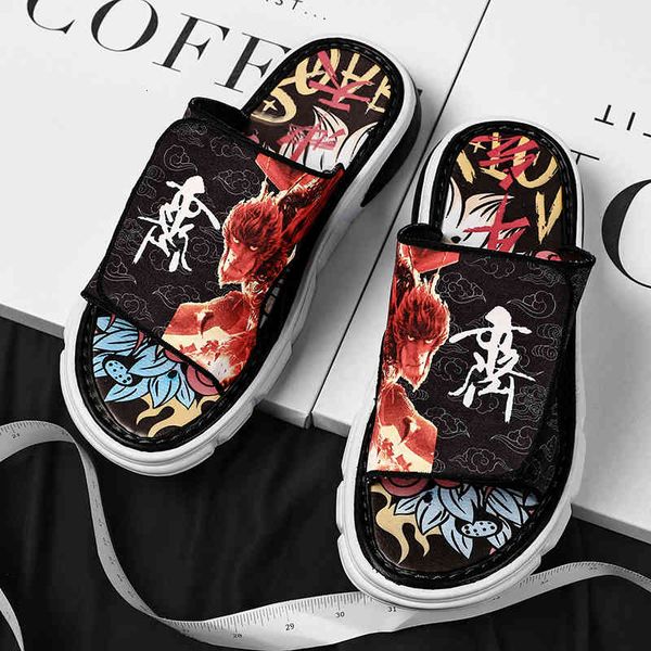 slippers jumpmore graffiti personalized chinese elements men sandals cartoons summer beach shoes size 39-44 eznc, Black
slippers jumpmore graffiti personalized chinese elements men sandals cartoons summer beach shoes size 39-44 eznc, Black