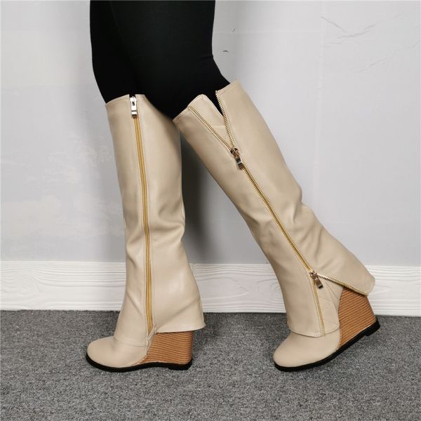 boots olomm handcrafted woman knee high boots heels round toe beautiful apricot party women's shoes and 5-15 size gxwb, Black 
boots olomm handcrafted woman knee high boots heels round toe beautiful apricot party women's shoes and 5-15 size gxwb, Black