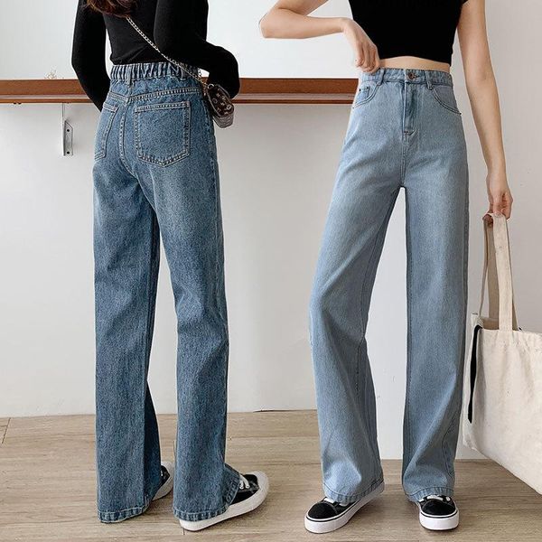 women's jeans casual loose high waist retro wide leg straight korean wild simple fashion large size2021, Blue
women's jeans casual loose high waist retro wide leg straight korean wild simple fashion large size2021, Blue