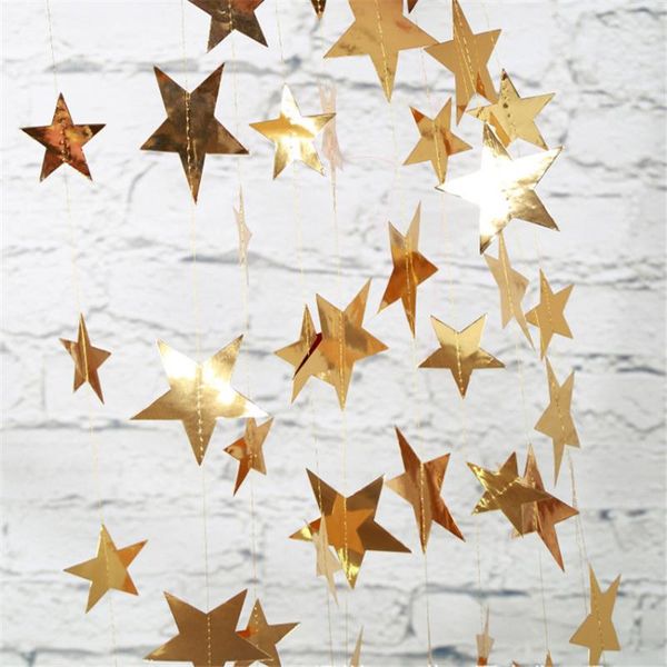 party decoration 4m bright gold silver paper garland star string banners birthday/wedding banner home wall baby shower favors
party decoration 4m bright gold silver paper garland star string banners birthday/wedding banner home wall baby shower favors