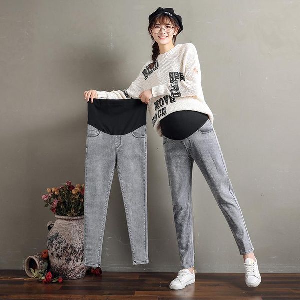 maternity bottoms pregnant women belly jeans 2021 spring summer fashion haroun pants european and american style beading denim trousers, White
maternity bottoms pregnant women belly jeans 2021 spring summer fashion haroun pants european and american style beading denim trousers, White