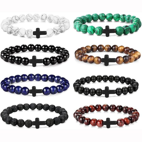 beaded, strands sevenstone8 pcs cross bead bracelets for women men 8mm stretch elastic set stone braceletchakra yoga jewelry, Black
beaded, strands sevenstone8 pcs cross bead bracelets for women men 8mm stretch elastic set stone braceletchakra yoga jewelry, Black