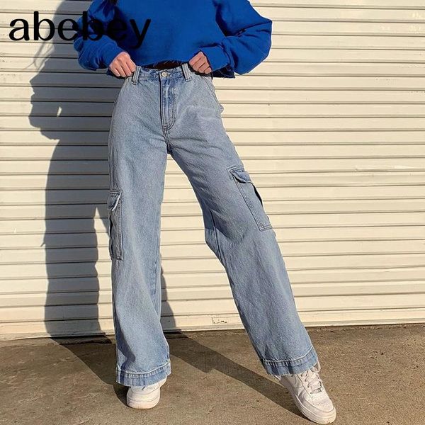 women's jeans pockets patchwork high waist women streetwear straight jean femme blue 100% cotton cargo pants
women's jeans pockets patchwork high waist women streetwear straight jean femme blue 100% cotton cargo pants