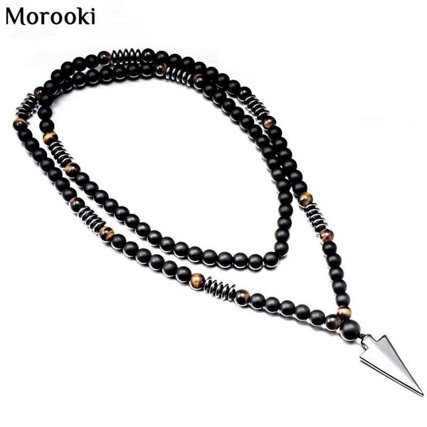 morooki design long necklac 8mm tiger stone bead black men's hematite triangle pendants necklace geometry gothic vintage jewelry pendan, Silver
morooki design long necklac 8mm tiger stone bead black men's hematite triangle pendants necklace geometry gothic vintage jewelry pendan, Silver