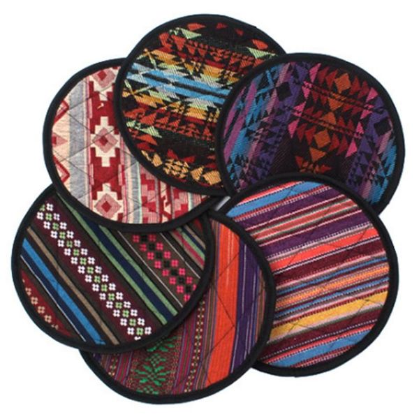 outdoor pads sale round heat resistant cloth mat ethnic style drink cup coasters non-slip pot holder table placemat, 6pcs
outdoor pads sale round heat resistant cloth mat ethnic style drink cup coasters non-slip pot holder table placemat, 6pcs