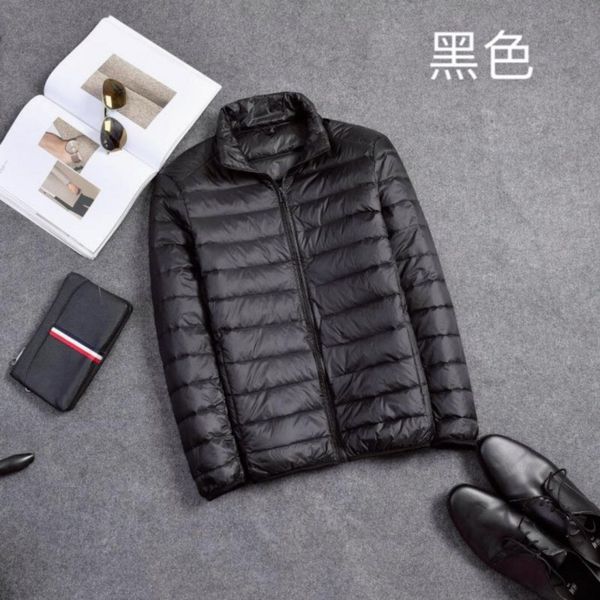 large size autumn and winter new stand collar coat men's light et short fashion casual versatile 50 duck down, Black
large size autumn and winter new stand collar coat men's light et short fashion casual versatile 50 duck down, Black