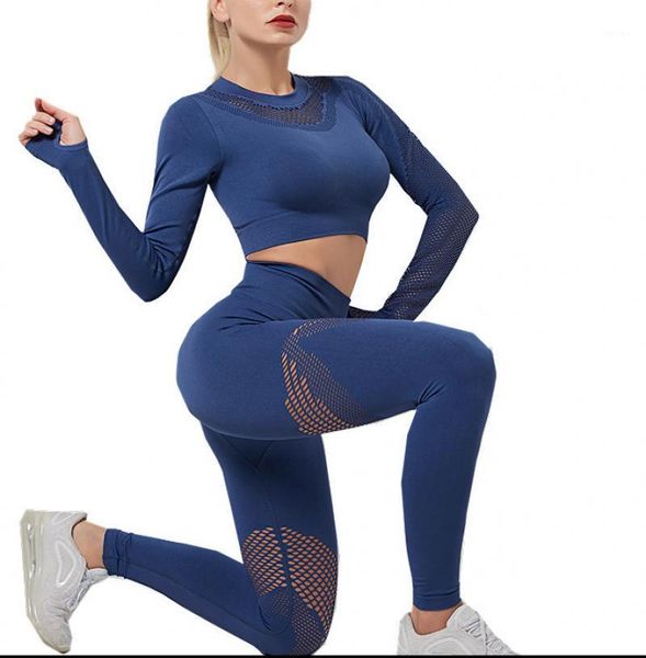 yoga outfit workout clothes for women twopiece long trousers sleeve sports bra and leggings set gym clothing athletic 
yoga outfit workout clothes for women twopiece long trousers sleeve sports bra and leggings set gym clothing athletic