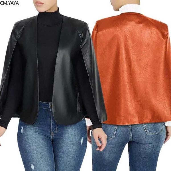 summer women full sleeve solid color short coat cloak fashion outfit high street slim pu leather coats gl8330 211130, Black
summer women full sleeve solid color short coat cloak fashion outfit high street slim pu leather coats gl8330 211130, Black
