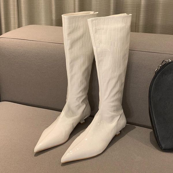 boots 2021 luxury women stiletto high heels knee thigh winter designer white lcrocodile patternong party shoes, Black
boots 2021 luxury women stiletto high heels knee thigh winter designer white lcrocodile patternong party shoes, Black