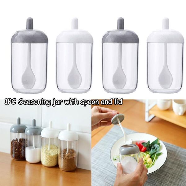 seasoning jar with spoon and lid condiment tins salt storage container seal box pepper kitchen organizer bottles & jars
seasoning jar with spoon and lid condiment tins salt storage container seal box pepper kitchen organizer bottles & jars