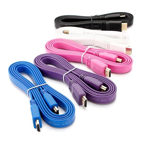 audio cables & connectors 1.5m v1.4 flat full hd 1080p cable male to stable transmission for bluray 3d dvd hdtv 360
audio cables & connectors 1.5m v1.4 flat full hd 1080p cable male to stable transmission for bluray 3d dvd hdtv 360