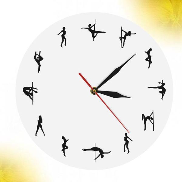 wall clocks 1pc pole dancing figure clock printing hanging time display device background without battery white
wall clocks 1pc pole dancing figure clock printing hanging time display device background without battery white