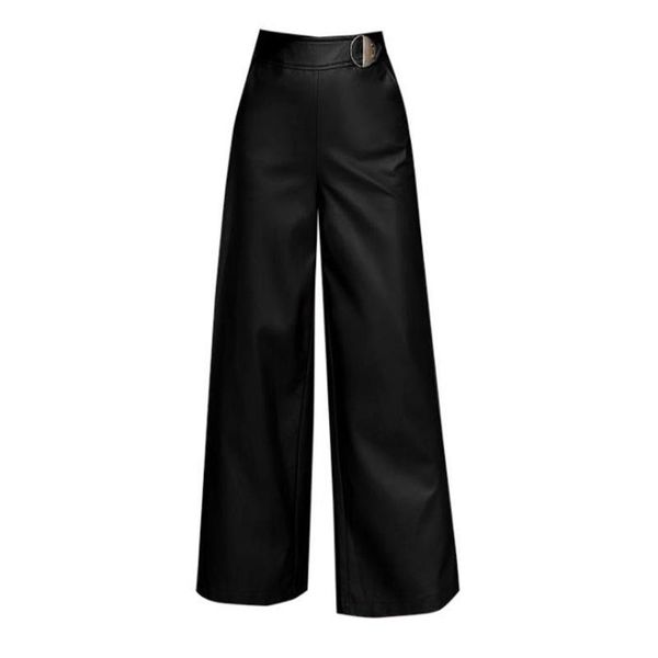 women's pants & capris autumn winter leather wide leg thick high waist loose office trousers, Black;white
women's pants & capris autumn winter leather wide leg thick high waist loose office trousers, Black;white