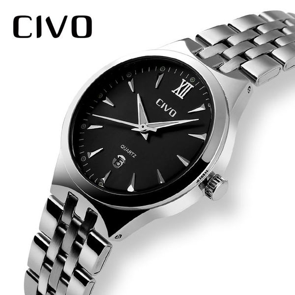 wristwatches civo mens watches fashion leather strap quartz men casual date business male clock montre homme 2021, Slivery;brown
wristwatches civo mens watches fashion leather strap quartz men casual date business male clock montre homme 2021, Slivery;brown