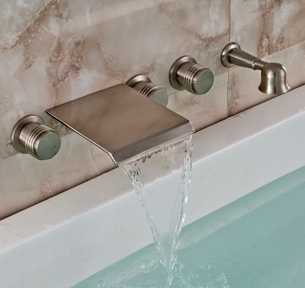 bathroom shower heads bath 5pcs wall mounted tub faucet brass handshower mixer tap brushed nickel 2s3u
bathroom shower heads bath 5pcs wall mounted tub faucet brass handshower mixer tap brushed nickel 2s3u