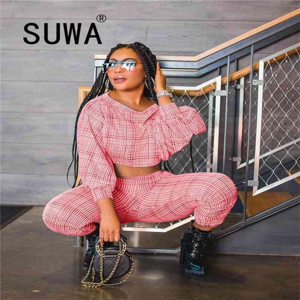ins recommend style plaid printed tracksuit women sets long sleeve hoodies trousers elegant cool girl streetwear 210525, White
ins recommend style plaid printed tracksuit women sets long sleeve hoodies trousers elegant cool girl streetwear 210525, White
